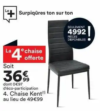 BUT Chaise kent offre