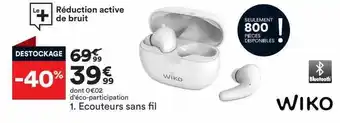 BUT Écouteurs sans fil wiko offre