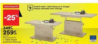 BUT Table basse évolutive moovea offre
