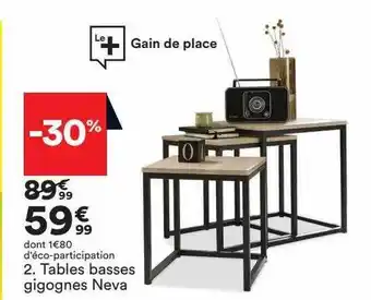 BUT Tables basses gigognes neva offre