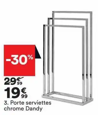 BUT Porte serviettes chrome dandy offre