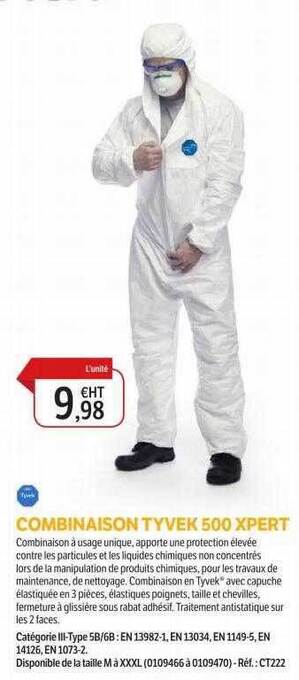DomPro Combinaison tyvek 500 xpert offre