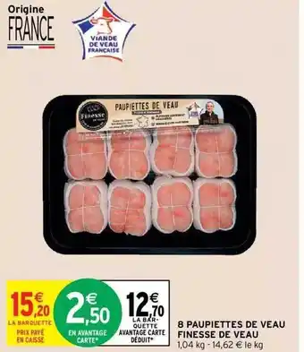 8 paupiettes de veau finesse de veau