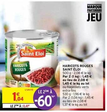 Intermarché Hyper Haricots rouges saint éloi offre