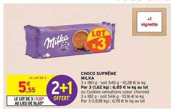 Intermarché Hyper Choco suprême milka offre