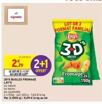3d's bugles fromages lay's