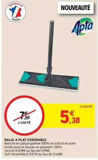 Intermarché Hyper Balai à plat essorable apta offre