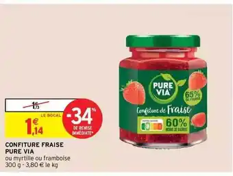 Intermarché Hyper Confiture fraise pure via offre