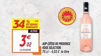 Netto AOP Côtes de Provence Rosé Sélection offre