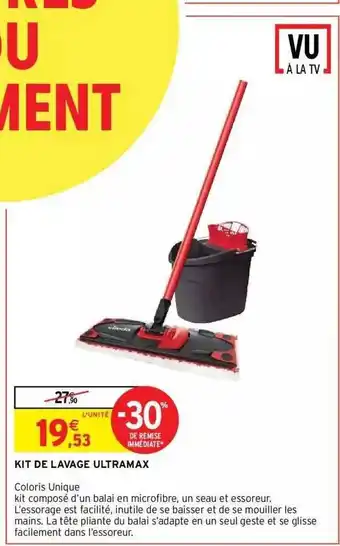 Intermarché Hyper Kit de lavage ultramax offre