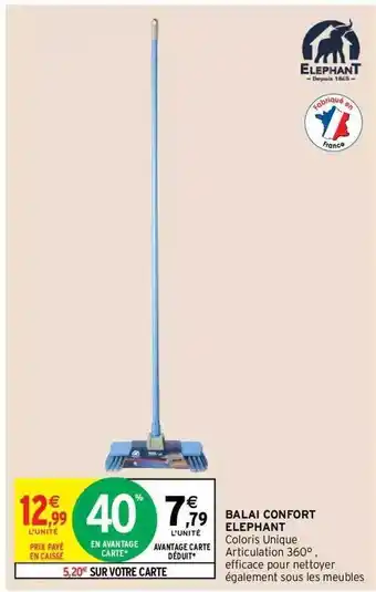 Intermarché Hyper Balai confort elephant offre
