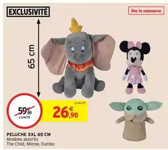 Intermarché Hyper Peluche xxl 65 cm offre