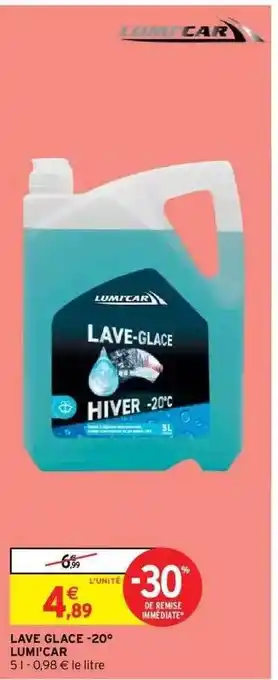 Intermarché Hyper Lave glace -20° lumi'car offre