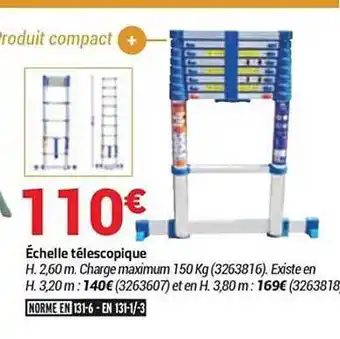 Bricorama Échelle télescopique offre