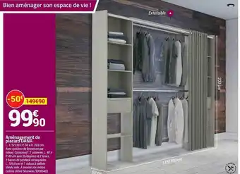 Bricorama Aménagement de placard dana offre