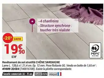 Bricorama Revêtement de sol stratifié chêne sardaigne offre