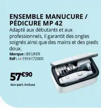 Ensemble manicure pédicure mp42 beurer