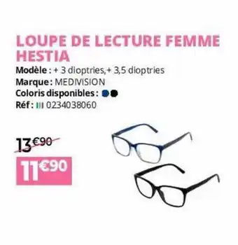 Distri Club Médical Loupe de lecture femme hestia medivision offre