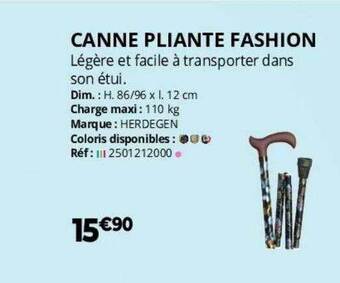 Distri Club Médical Canne pliante fashion offre