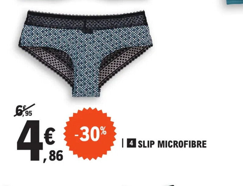 Promo Slip Microfibre chez E.Leclerc