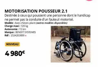 Motorisation pousseur 2.1 benois systemes