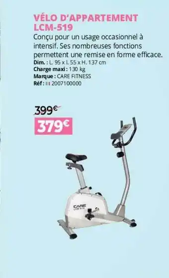 Vélo d'appartement lcm-519