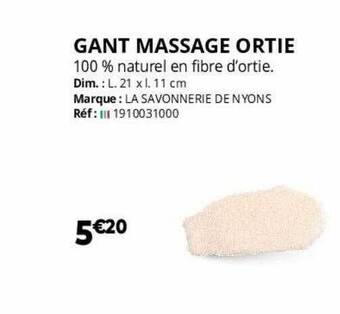 Distri Club Médical Gant massage ortie offre