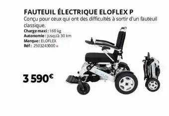 Distri Club Médical Fauteuil électrique eloflex p offre