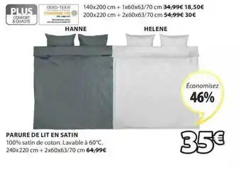 JYSK Parure de lit en satin offre