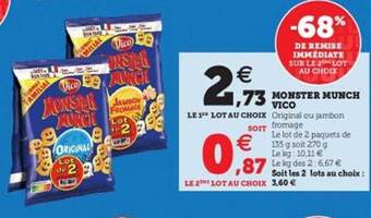 Hyper U Monster munch vico offre