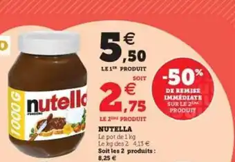 Hyper U Nutella offre