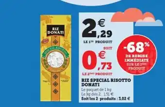 Hyper U Riz spécial risotto donati offre
