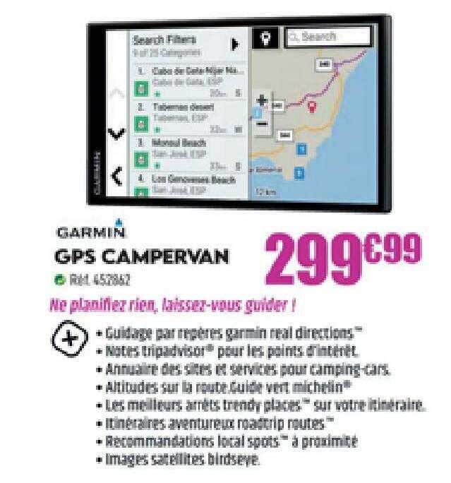Promo Gps campervan garmin chez Narbonne accessoires
