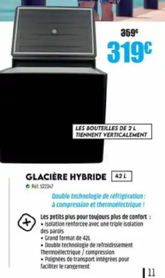 Narbonne accessoires Glacière hybride offre