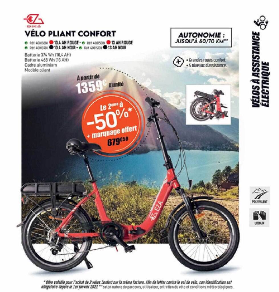 Velo electrique pliant online narbonne accessoires