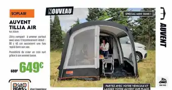 Auvent tillia air soplair