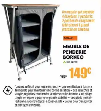 Narbonne accessoires Meuble de penderie borneo soplair offre