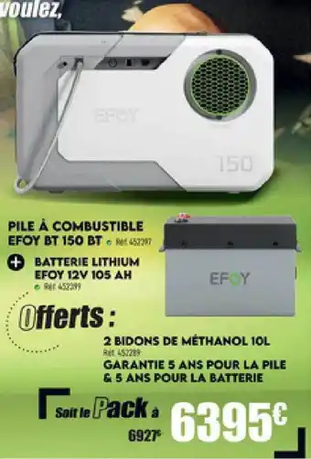 Pile Ă combustible efoy bt 150 bt