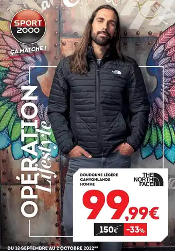 Sport 2000 Doudoune légère canyonlands homme offre