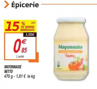 Netto MAYONNAISE NETTO offre
