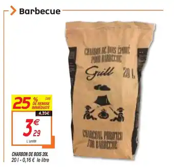 Netto CHARBON DE BOIS 20L offre