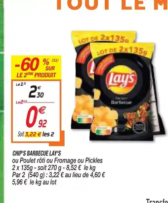 Netto CHIPS BARBEQUE LAY'S offre