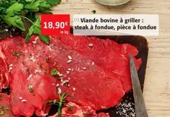 Colruyt Viande bovine a griller : steak a fondue offre