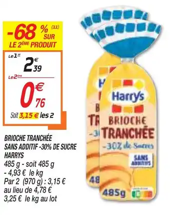 Netto BRIOCHE TRANCHéE SANS ADDITID offre