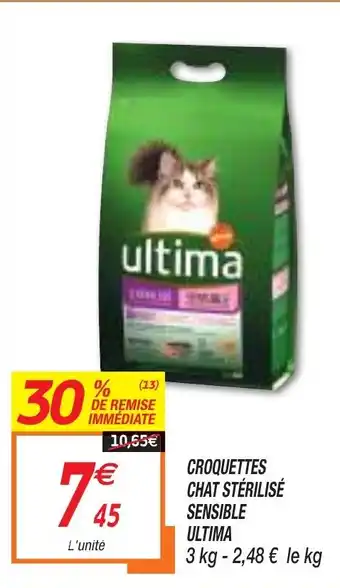 CROQUETTES CHAT STéRILISé SENSIBLE ULTIMA