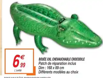 Bouée XXL CHEVAUCHABLE CROCODILE