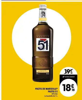 Supeco Pastis de marseille offre
