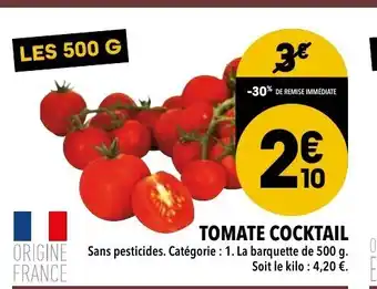 Supeco TOMATE COCKTAIL offre