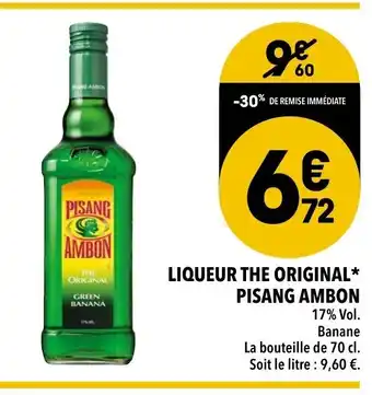 Supeco LIQUEUR THE ORIGINAL * PISANG AMBON offre