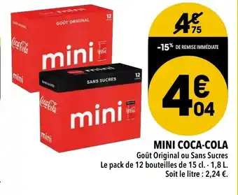 Supeco MINI COCA-COLA offre
